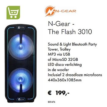 Aanbiedingen N-gear - the flash 3010 - Huismerk - Multi Bazar - Geldig van 30/06/2020 tot 31/08/2020 bij Multi Bazar