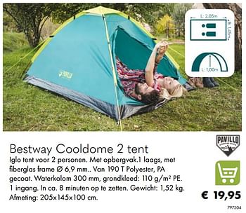 Aanbiedingen Bestway cooldome 2 tent - BestWay - Geldig van 30/06/2020 tot 31/08/2020 bij Multi Bazar