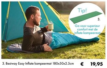 Aanbiedingen Bestway easy inflate kampeermat - BestWay - Geldig van 30/06/2020 tot 31/08/2020 bij Multi Bazar