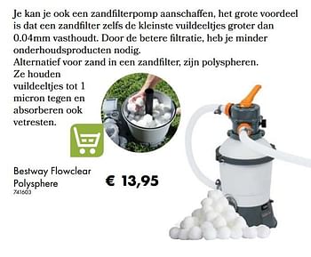 Aanbiedingen Bestway flowclear polysphere - BestWay - Geldig van 30/06/2020 tot 31/08/2020 bij Multi Bazar