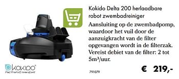 Aanbiedingen Kokido delta 200 herlaadbare robot zwembadreiniger - Kokido - Geldig van 30/06/2020 tot 31/08/2020 bij Multi Bazar