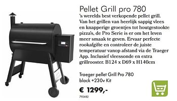 Aanbiedingen Pellet grill pro 780 - Traeger Grill - Geldig van 30/06/2020 tot 31/08/2020 bij Multi Bazar