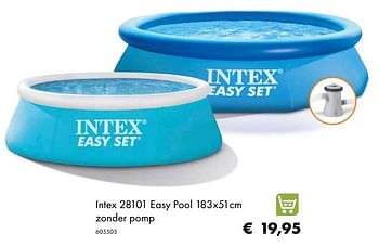 Aanbiedingen Intex 28101 easy pool zonder pomp - Intex - Geldig van 30/06/2020 tot 31/08/2020 bij Multi Bazar