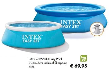 Aanbiedingen Intex 28122gn easy pool inclusief filterpomp - Intex - Geldig van 30/06/2020 tot 31/08/2020 bij Multi Bazar