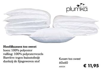 Aanbiedingen Kussen too sweet - Plumka - Geldig van 30/06/2020 tot 31/08/2020 bij Multi Bazar