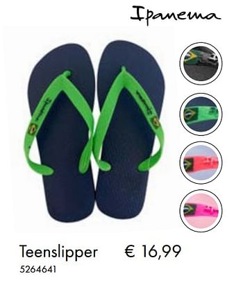 Aanbiedingen Teenslipper - Ipanema - Geldig van 30/06/2020 tot 31/08/2020 bij Multi Bazar