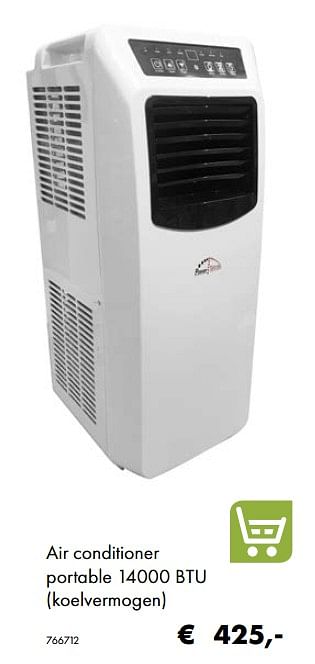 Aanbiedingen Air conditioner portable 14000 btu - Huismerk - Multi Bazar - Geldig van 07/07/2020 tot 31/08/2020 bij Multi Bazar