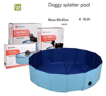 Aanbiedingen Doggy splatter pool - Flamingo - Geldig van 07/07/2020 tot 31/08/2020 bij Multi Bazar