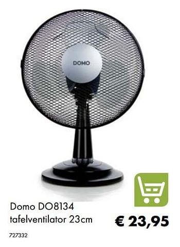 Aanbiedingen Domo do8134 tafelventilator - Domo elektro - Geldig van 07/07/2020 tot 31/08/2020 bij Multi Bazar