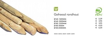 Aanbiedingen Gefreesd rondhout - Huismerk - Multi Bazar - Geldig van 07/07/2020 tot 31/08/2020 bij Multi Bazar