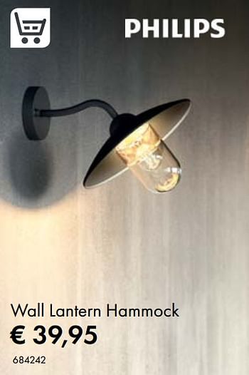 Aanbiedingen Wall lantern hammock - Philips - Geldig van 07/07/2020 tot 31/08/2020 bij Multi Bazar