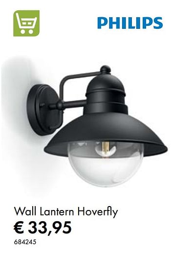 Aanbiedingen Wall lantern hoverfly - Philips - Geldig van 07/07/2020 tot 31/08/2020 bij Multi Bazar
