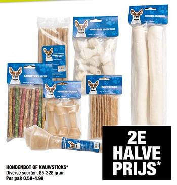 Aanbiedingen Hondenbot of kauwsticks - Huismerk - Big Bazar - Geldig van 12/07/2020 tot 26/07/2020 bij Big Bazar