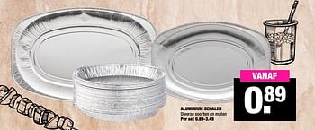 Aanbiedingen Aluminium schalen - Huismerk - Big Bazar - Geldig van 20/07/2020 tot 26/07/2020 bij Big Bazar