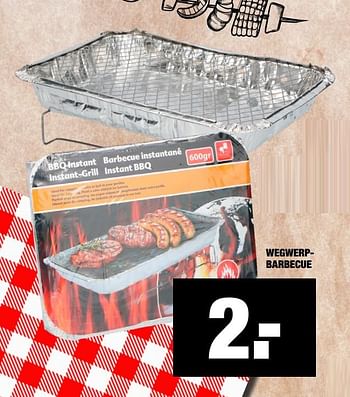 Aanbiedingen Wegwerpbarbecue - Huismerk - Big Bazar - Geldig van 20/07/2020 tot 26/07/2020 bij Big Bazar