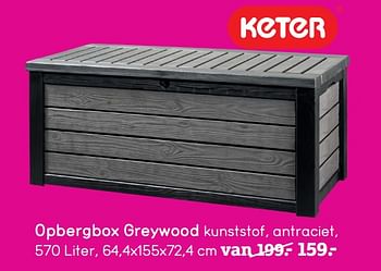 Aanbiedingen Opbergbox greywood - Huismerk - Leen Bakker - Geldig van 20/07/2020 tot 16/08/2020 bij Leen Bakker
