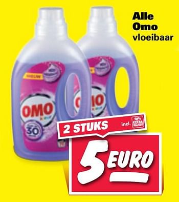 Aanbiedingen Alle omo vloeibaar - Omo - Geldig van 20/07/2020 tot 26/07/2020 bij Nettorama