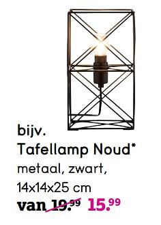 Aanbiedingen Tafellamp noud - Huismerk - Leen Bakker - Geldig van 20/07/2020 tot 16/08/2020 bij Leen Bakker