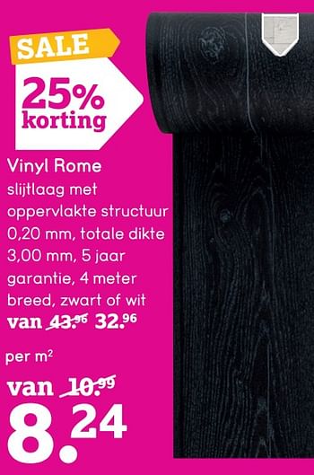 Aanbiedingen Vinyl rome - Huismerk - Leen Bakker - Geldig van 20/07/2020 tot 16/08/2020 bij Leen Bakker