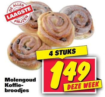 Aanbiedingen Molengoud koffiebroodjes - Huismerk - Nettorama - Geldig van 20/07/2020 tot 26/07/2020 bij Nettorama