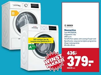 Bosch wasmachine - Promotie bij Makro