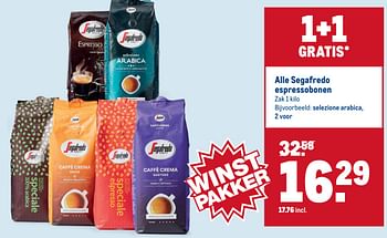 Aanbiedingen Alle segafredo espressobonen - Segafredo - Geldig van 15/07/2020 tot 28/07/2020 bij Makro