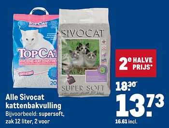 Aanbiedingen Alle sivocat kattenbakvulling - Sivocat - Geldig van 15/07/2020 tot 28/07/2020 bij Makro