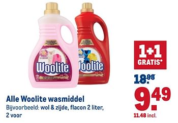 Aanbiedingen Alle woolite wasmiddel - Woolite - Geldig van 15/07/2020 tot 28/07/2020 bij Makro