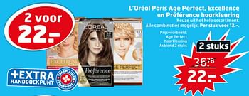 Aanbiedingen Age perfect haarkleuring asblond - L'Oreal Paris - Geldig van 21/07/2020 tot 26/07/2020 bij Trekpleister