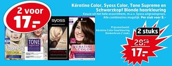 Aanbiedingen Kératine color haarkleuring donkerbruin - Schwartzkopf - Geldig van 21/07/2020 tot 26/07/2020 bij Trekpleister