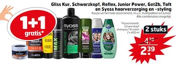 Aanbiedingen Schwarzkopf shampoo 7 kruiden - Schwartzkopf - Geldig van 21/07/2020 tot 26/07/2020 bij Trekpleister