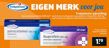 Aanbiedingen Ibuprofen 400 mg - Huismerk - Trekpleister - Geldig van 21/07/2020 tot 26/07/2020 bij Trekpleister