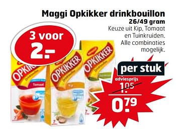 Aanbiedingen Maggi opkikker drinkbouillon - MAGGI - Geldig van 21/07/2020 tot 26/07/2020 bij Trekpleister