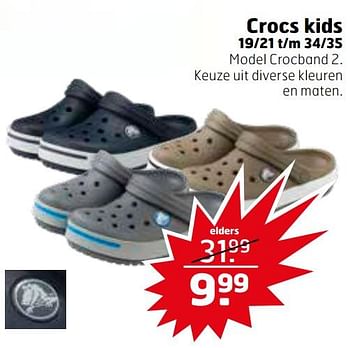 Aanbiedingen Crocs kids - Huismerk - Trekpleister - Geldig van 21/07/2020 tot 26/07/2020 bij Trekpleister