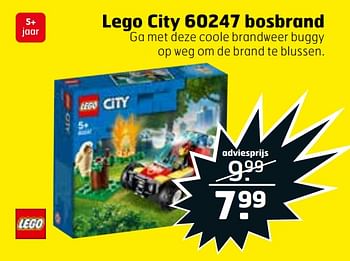 Aanbiedingen Lego city 60247 bosbrand - Lego - Geldig van 21/07/2020 tot 26/07/2020 bij Trekpleister