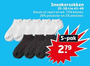 Aanbiedingen Sneakersokken - Huismerk - Trekpleister - Geldig van 21/07/2020 tot 26/07/2020 bij Trekpleister