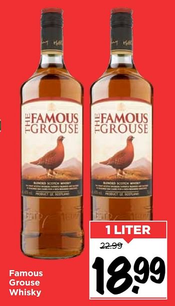 Aanbiedingen Famous grouse whisky - The Famous Grouse - Geldig van 19/07/2020 tot 25/07/2020 bij Vomar