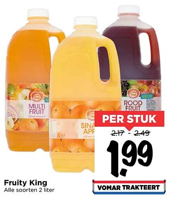 Aanbiedingen Fruity king - Fruity - Geldig van 19/07/2020 tot 25/07/2020 bij Vomar