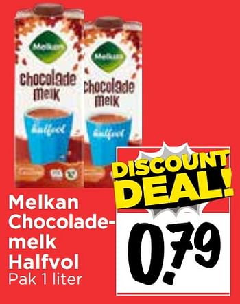 Aanbiedingen Melkan chocolademelk halfvol - Melkan - Geldig van 19/07/2020 tot 25/07/2020 bij Vomar