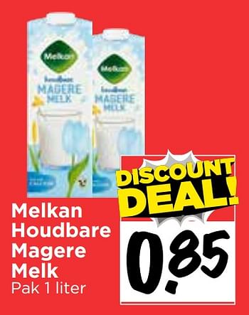 Aanbiedingen Melkan houdbare magere melk - Melkan - Geldig van 19/07/2020 tot 25/07/2020 bij Vomar