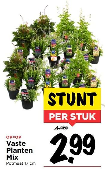 Aanbiedingen Vaste planten mix - Huismerk Vomar - Geldig van 19/07/2020 tot 25/07/2020 bij Vomar