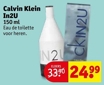 Aanbiedingen Calvin klein in2u edt - Calvin Klein - Geldig van 21/07/2020 tot 02/08/2020 bij Kruidvat