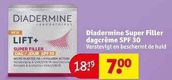 Aanbiedingen Diadermine super filler dagcrème spf 30 - Diadermine - Geldig van 21/07/2020 tot 02/08/2020 bij Kruidvat