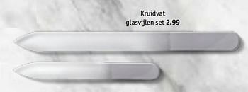 Aanbiedingen Kruidvat glasvijlen set - Huismerk - Kruidvat - Geldig van 21/07/2020 tot 02/08/2020 bij Kruidvat
