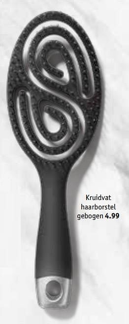 Aanbiedingen Kruidvat haarborstel gebogen - Huismerk - Kruidvat - Geldig van 21/07/2020 tot 02/08/2020 bij Kruidvat