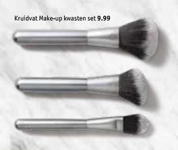 Aanbiedingen Kruidvat make-up kwasten set - Huismerk - Kruidvat - Geldig van 21/07/2020 tot 02/08/2020 bij Kruidvat