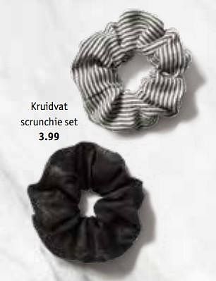 Aanbiedingen Kruidvat scrunchie set - Huismerk - Kruidvat - Geldig van 21/07/2020 tot 02/08/2020 bij Kruidvat