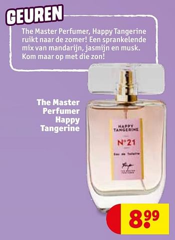 Aanbiedingen The master perfumer happy tangerine edt - The Master Perfumer - Geldig van 21/07/2020 tot 02/08/2020 bij Kruidvat