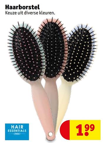 Aanbiedingen Haarborstel - Hair Essentials - Geldig van 21/07/2020 tot 02/08/2020 bij Kruidvat