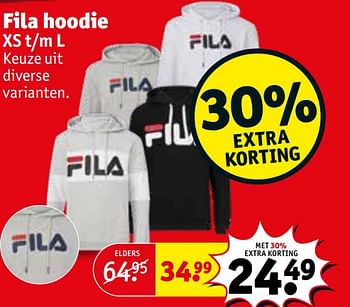 Aanbiedingen Fila hoodie - Fila - Geldig van 21/07/2020 tot 02/08/2020 bij Kruidvat